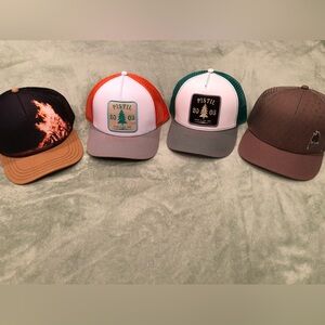 Set of Four Pistil Trucker Hats / Caps